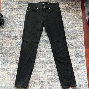 7 For All Mankind Slimmy Black Jeans